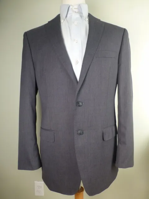 Calvin Klein Suit Jacket 40R Excellent Condition Solid Gray CK Blazer