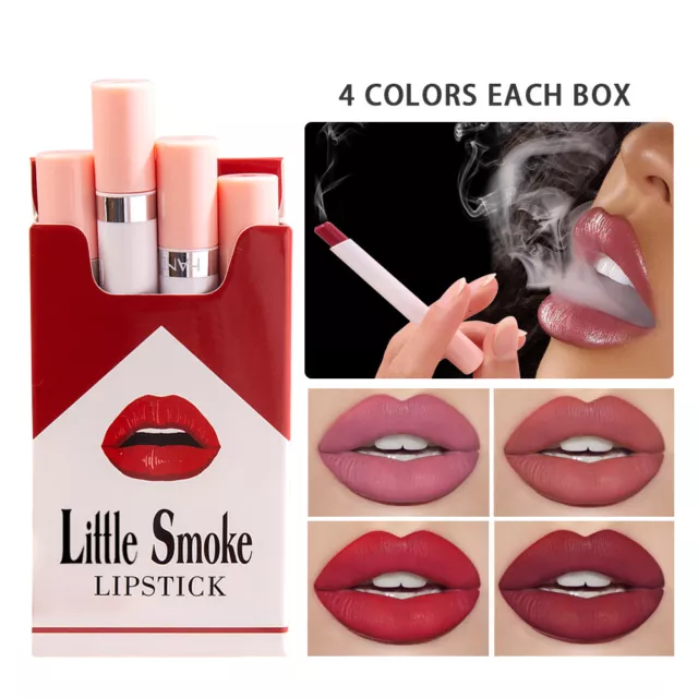 fr 4 Colors Nude Pink Red Lip Blam Waterproof Long Lasting for Women Lipstick Gi 3