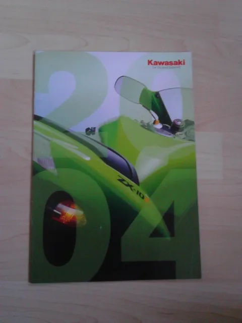 brochure catalogue KAWASAKI gamme moto 2004