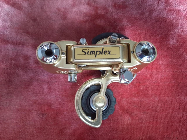 Dérailleur Arrière Vintage SIMPLEX SPIDEL SUPER LJ - Pour Vélo Mercier - Fabriqué En France D12