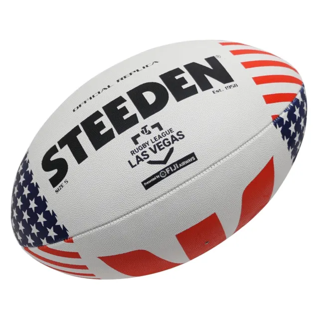 Steeden NRL Las Vegas Replica Rugby League Ball - Size 5  Collectors Item