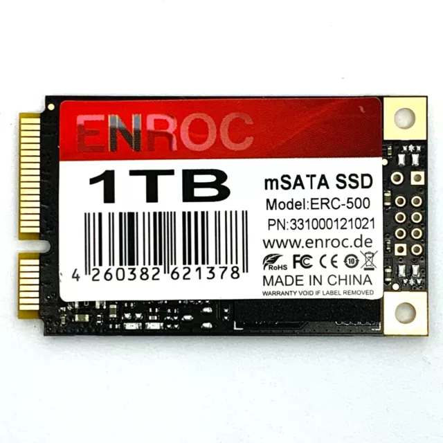 1TB mSATA SSD SATA3 interne Solid State Drive Festplatte - Enroc ERC500