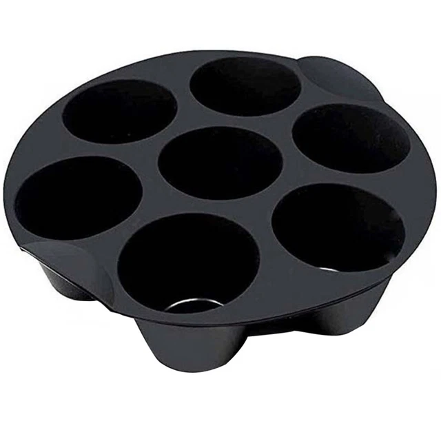 1 pieza freidora de aire cupcake pudín tazas freidora de aire sartén solo