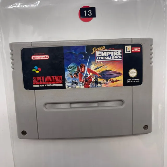 Super Star Wars The Empire Strikes Back Super Nintendo SNES Cartridge PAL r13