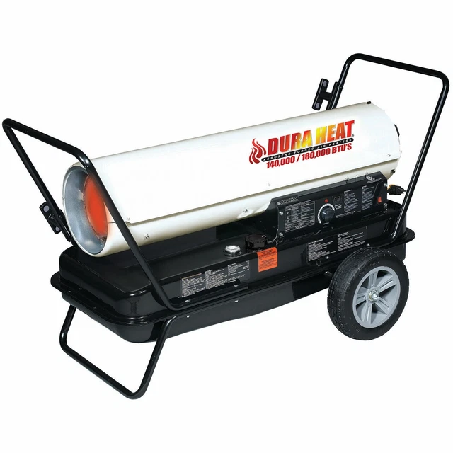Dura Heat DFA180CV 140,000-180,000 BTU Kerosene Forced Air Heater with Dual Heat