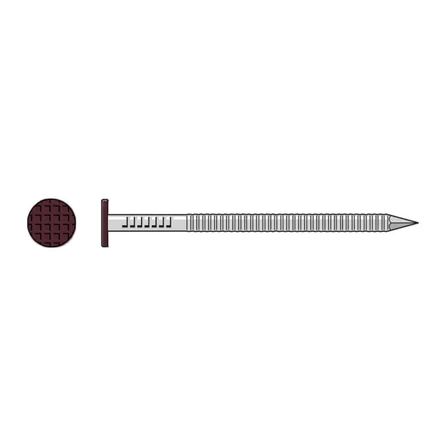 Simpson Strong-Tie S16SNDRB - 3-1/2" x .120 304SS Siding Nail, Redwood 88ct