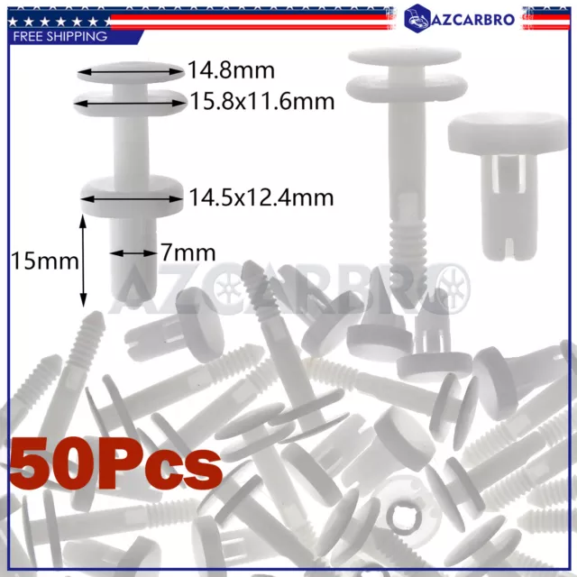 For GMC Truck Chevy Buick 15960325 Door Trim Panel Push Type Retainer Clip 50pcs
