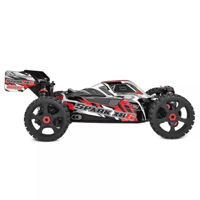 Buggy Basher Buggy Corally Spark XB6 1/8 escala 6S 4x4 rodillo rojo COR00485-R