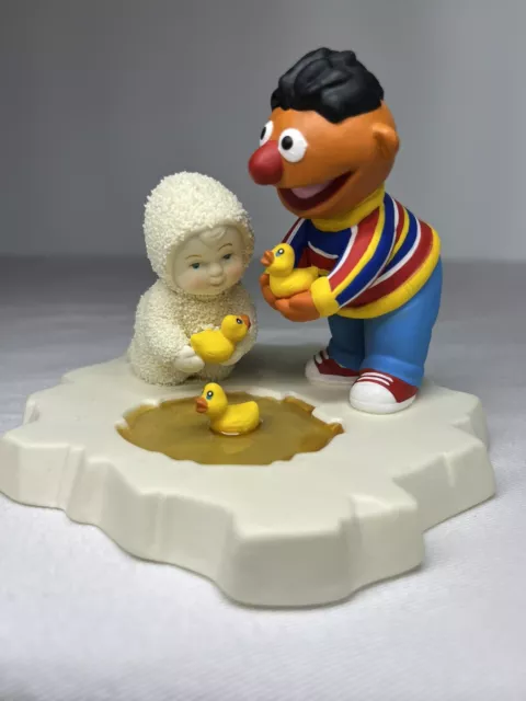 Dept 56 Snowbabies & Ernie RUBBER DUCKIE, YOU’RE MY FRIEND” figurine