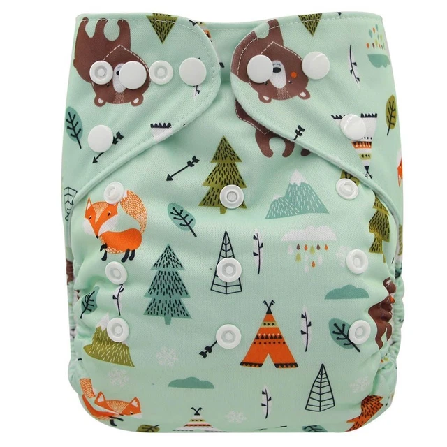 Cloth Diaper Baby Adjustable Cover Soft Suede Washable Nappy Reusable Waterproof 10