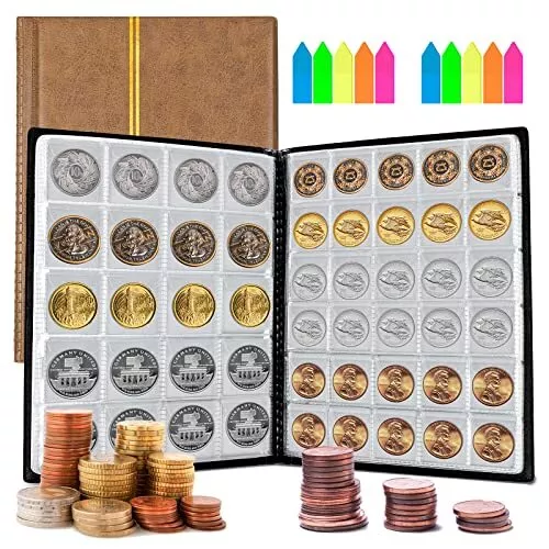 HOMGATY 250 POCHES Album Pièces de Monnaie Classeur Numismatique