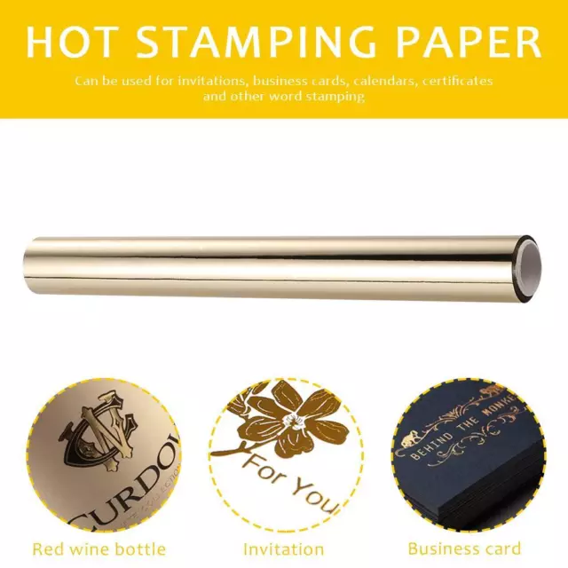 Rollo de papel de transferencia de papel de papel de transferencia de papel de papel de papel de papel de papel de papel de papel de aluminio activado por calor de 19,3 cmx5 m (B)