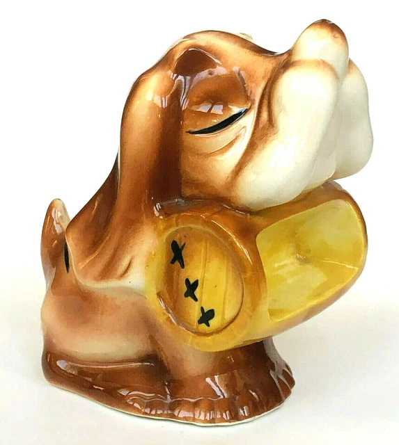 HOUND DOG PLANTER Whiskey Barrel Rescue Expressive Face Vintage Made
