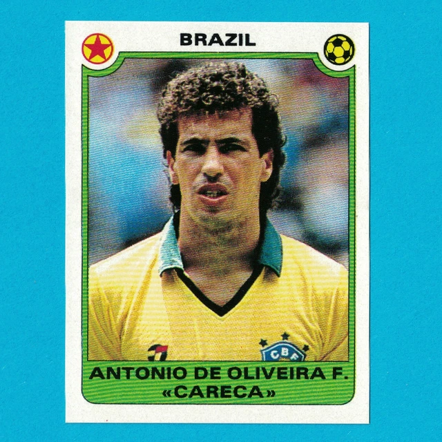 Carte Collection Foot - Napoli - Careca - Onze Mondial - Saison 1989-90 - Très Bon état