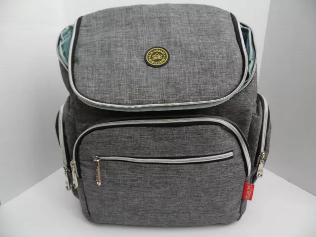 Diaper Bag QimiaoBaby Backpack Large Grey Great Condition