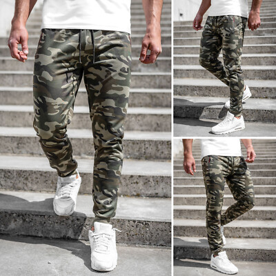 Pantaloni Sportivi Pantaloni Jogger Corsa Pantaloni Allenamento Pantaloni Fitness CAMO Mix Da Uomo Bolf motivo 