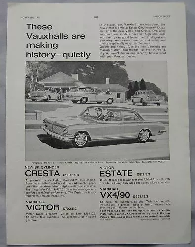 1962 Vauxhall Original advert