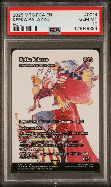 2025 MTG FINAL Fantasy: Through The Ages Foil #0014 Kefka Palazzo Psa ...