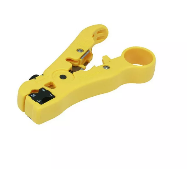 RG59/6/7/11 Coaxial Cable Stripper Crimper Tool CAT 5