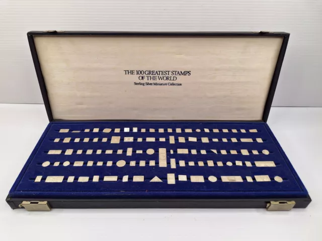 THE 100 GREATEST Stamps Of The World Sterling Silver Collection 