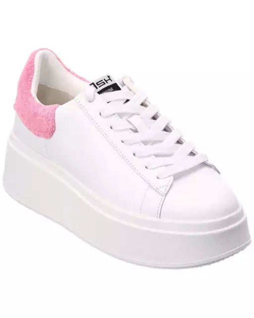 Ash White Move Leather Platform Sneaker 37