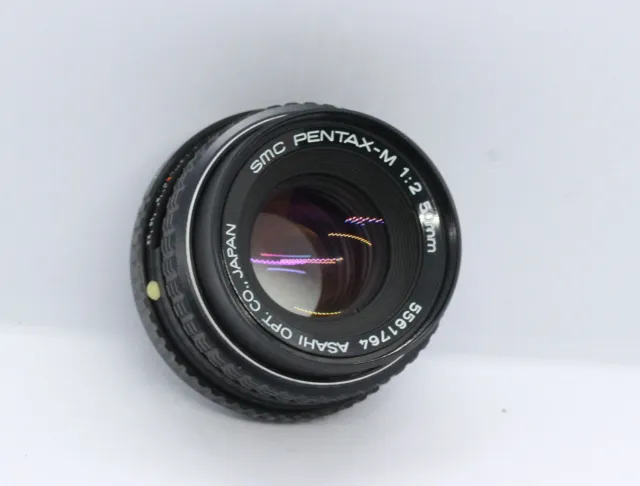Original Pentax M Asahi  50mm 1:2 Objektiv für Pentax K Bajonett Analog