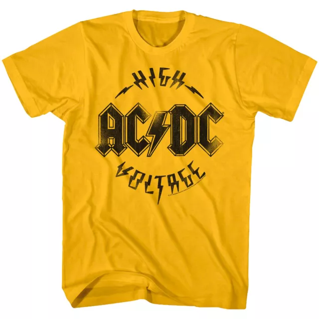 ACDC High Voltage Vintage Album Cover Men's T Shirt Metal Rock Band Music Merch