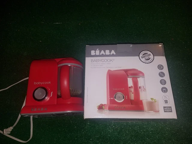 BEABA Babycook 4 in 1 Steam Cooker and Blender, 4.5 cups, Dishwasher Safe, Cherr