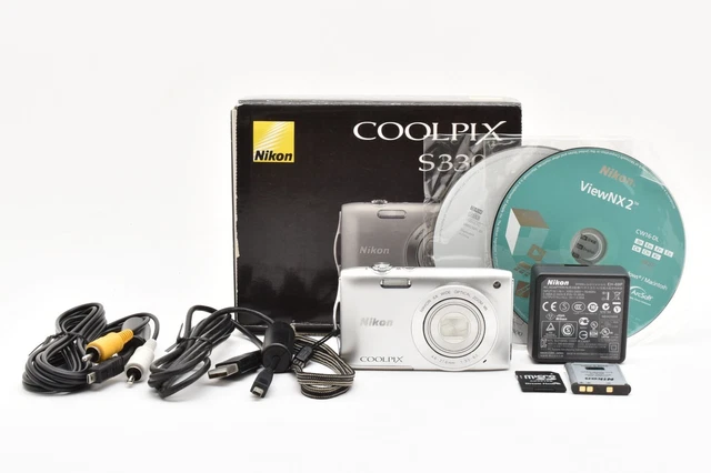 NIKON COOLPIX S3300 16.0MP Digital Camera Silver [EXC++]