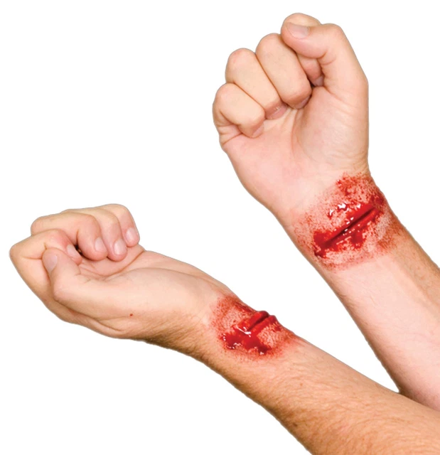Woochie EZ FX Kit - Professional Quality - Costume Makeup - Slashed Wrists - 3D