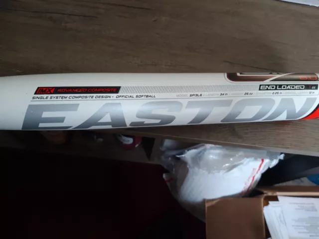 Easton Raw Power L6.0 SP13L6 Composite 34/26 End Load ASA/ISF Softball Bat