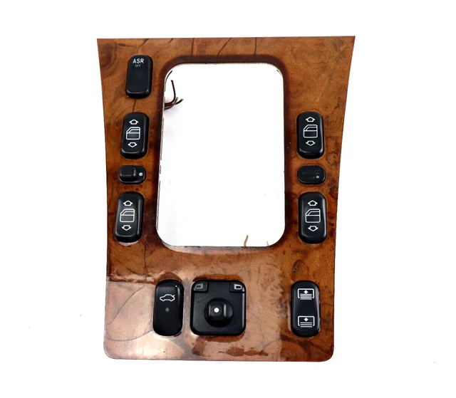 1998-2002 Mercedes W210 E55 E430 C280 C43 Center Console Window Switch Panel 2