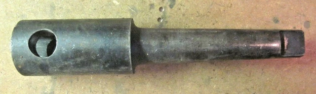 Taper Shank Adapter To Roughly 13/16" Square Shaft Machinist Lathe Tool Vintage