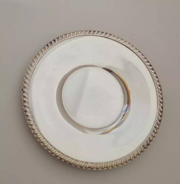 Vintage CRESCENT SILVER MFG. CO. 6" Silver Plate Saucer