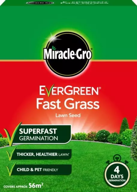 EverGreen Fast Grass Lawn Seed Carton, 1.6 kg 56m2