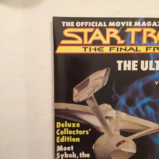 STAR TREK V THE FINAL FRONTIER Official Movie Mag SLIGHT DAMAGE- GREAT DEAL! 2