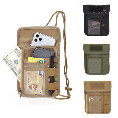 Tactical ID Card Holder Patch Badge Holder Pouch and Adjustable Neck Lanyard