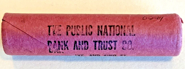 Obw 1946 P Lincoln Wheat Cent Penny Red Roll *Public National Bank And Trust Co.