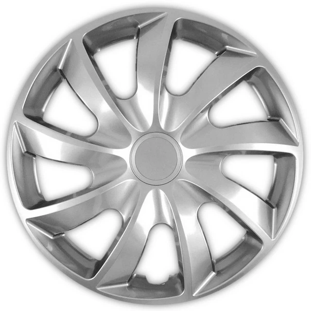 15'' Wheel Trims Covers Hub Caps 4pcs Universal 15 inch Silver Super Resistant