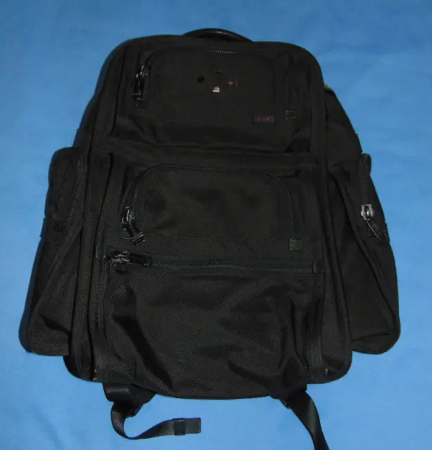 Tumi Alpha T-Pass Ballistic Nylon Black Business Backpack #26578DH