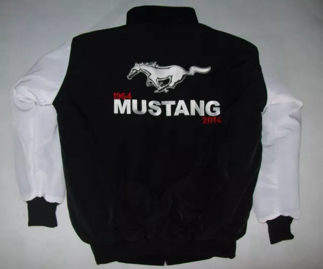 NEU MUSTANG 50th Anniversery Fan-Jacke schwarz weißjacket veste jas giacca jakka 3