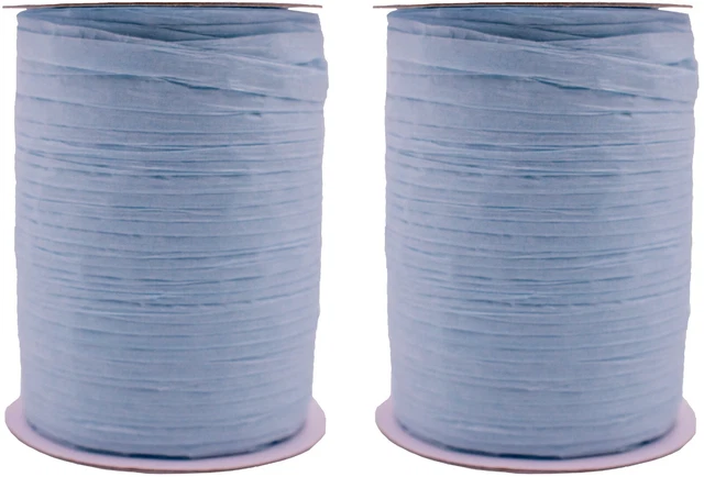 Paquete de 2 rollos de cinta de papel Raffia 200 yardas para embalaje y decoración Kraft