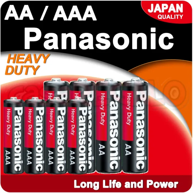 Panasonic AA AAA 9V C D 1-20 Battery 1.5V Heavy Duty Batteries Longest