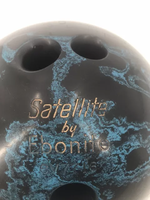 Vintage ￼Ebonite Maxim 14 LB Bowling Ball Blue Swirls USA Pro Max