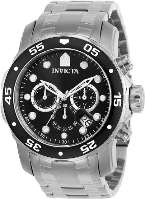 Invicta Pro Diver Scuba 48Mm Orologio Acciaio Uomo Movimento Al Quarzo Sportivo