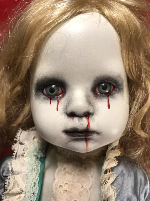 ooak creepy Cute horror doll 16” Tall Blond Hair Little Lost Orphan Soul