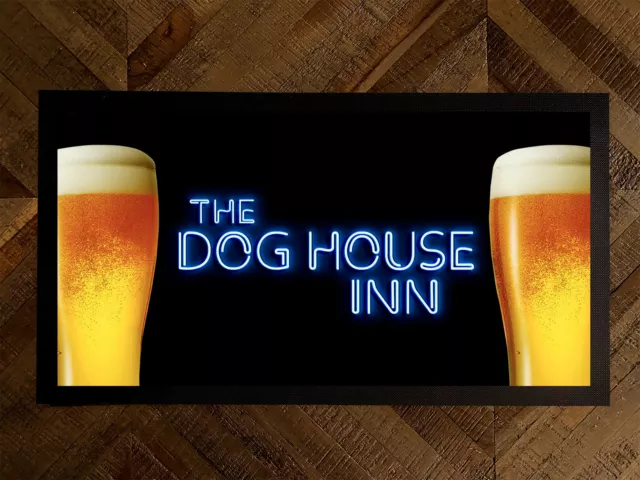 Bar Mat - The Dog House Inn Bar runner Bar mat Pubs, clubs Home bar runner