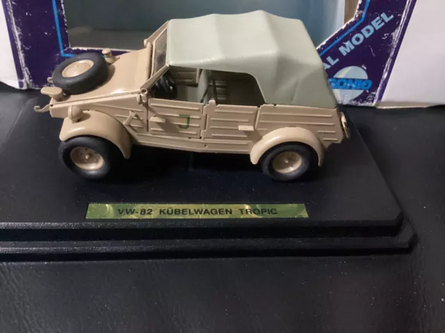 1:24 KADEN Gonio Blechmodell VW Typ 82 Kübelwagen Afrika Korps, TOP, MIB, in OVP