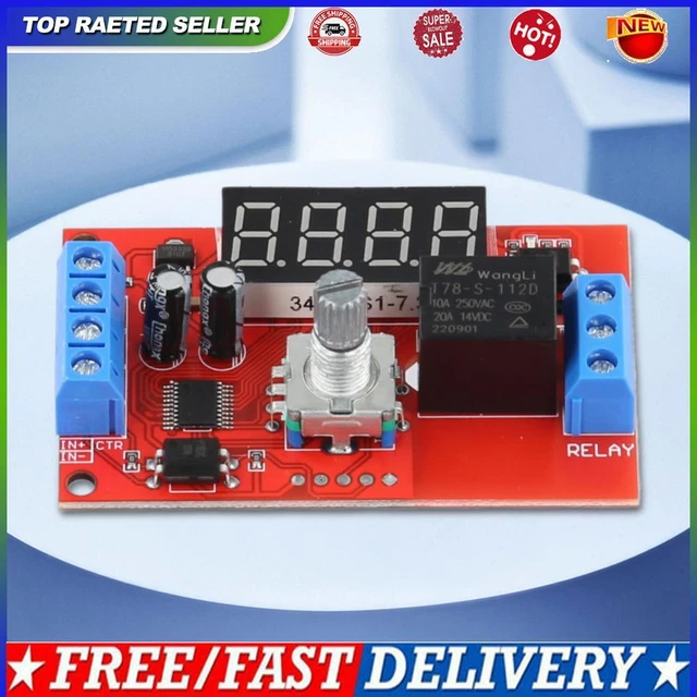 LED DIGITAL TIMMING Relay DC5V/12V/24V Timer Delay Trigger Switch ...