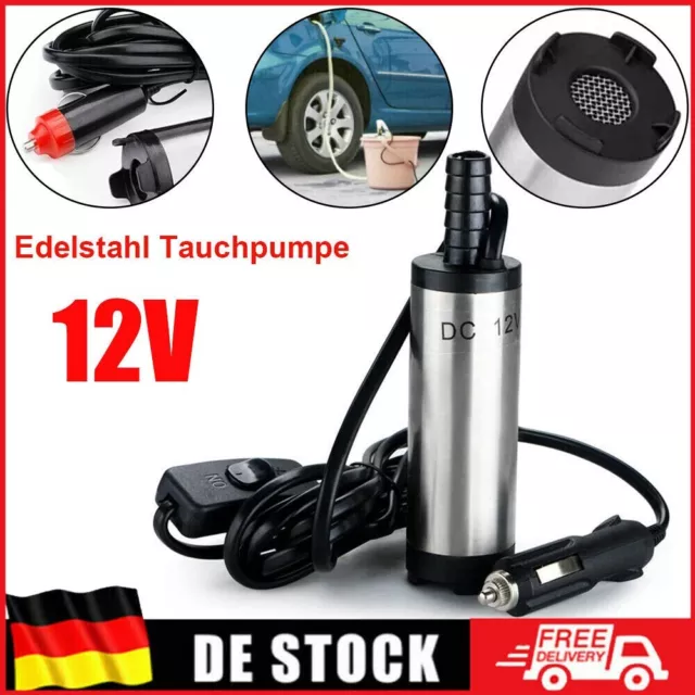 TAUCHPUMPE 12V 230V für Diesel Öl Heizöl 38mm Zigarettenanzünder SN909-230V  EUR 28,89 - PicClick DE